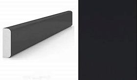 Притворная планка 2070х30х10мм для дверей Profil Doors из экологического шпона серия U, Черный матовый 